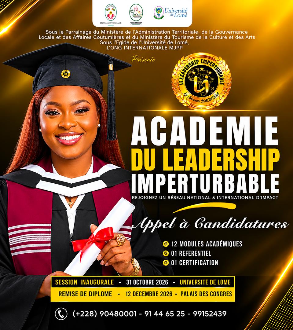 AFRIQUE: L’ACADÉMIE DU LEADERSHIP IMPERTURBABLE OUVRE SES PORTES ET LANCE UN APPEL A 1 000 PREMIERS ALUMNI FONDATEURS